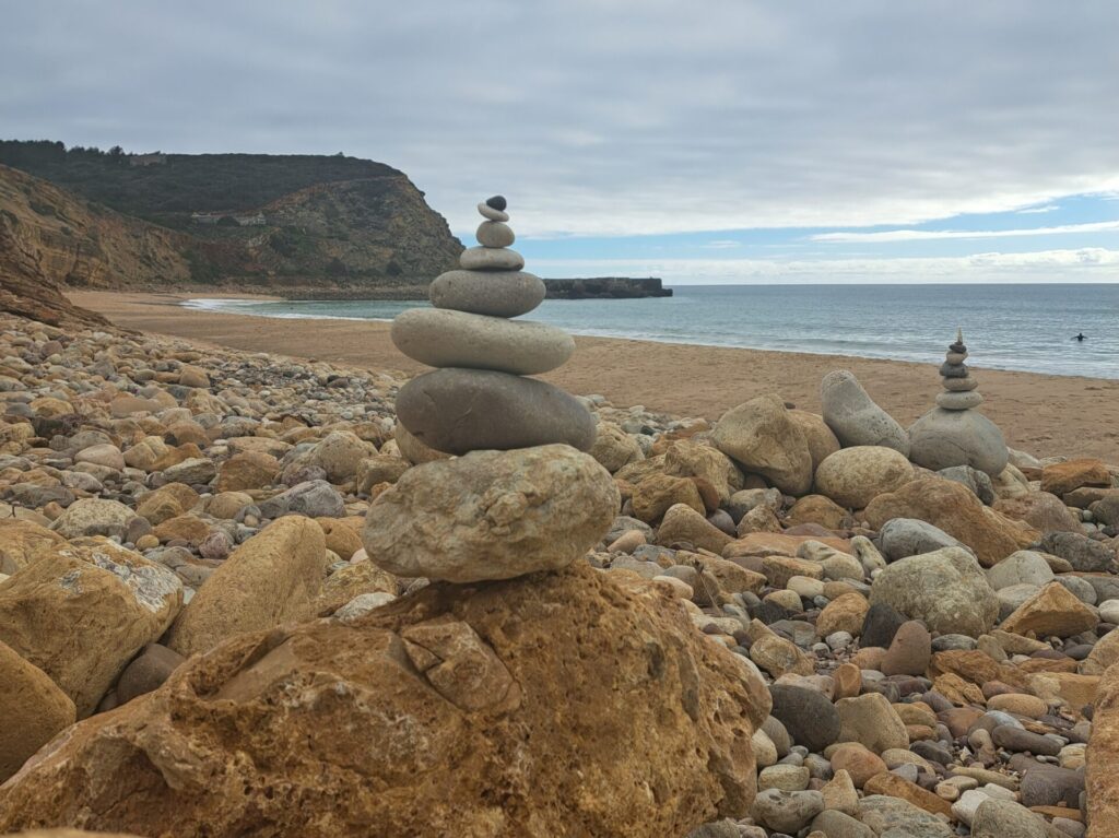 Perspektive am Strand